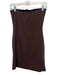 Reformation Size S Brown Tencel & Spandex Strapless Elastic Body Con Mini Dress Brown / S