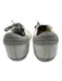 Golden Goose Shoe Size 10 White & Silver Leather Upper Metallic Detail Sneakers White & Silver / 10