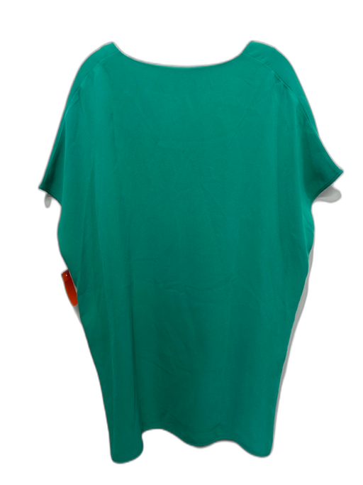 Diane Von Furstenberg Size L Green Triacetate Blend Kaftan Short Sleeve Dress Green / L