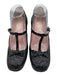Red Valentino Shoe Size 40 Black Leather & Textile Glitter Bow Patent Pumps Black / 40