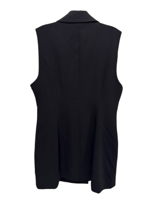 Good American Size 3 / L Black Polyester Lapel Double Breasted Vest Black / 3 / L