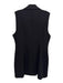 Good American Size 3 / L Black Polyester Lapel Double Breasted Vest Black / 3 / L