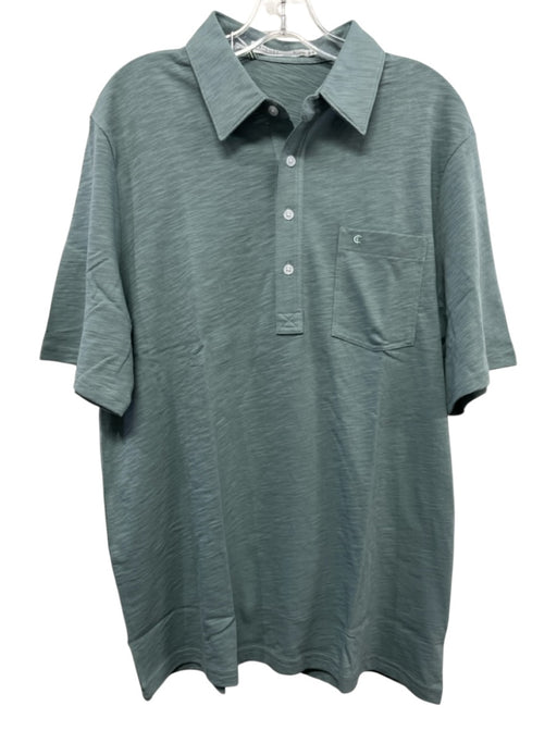 Criquet NWT Size L Green Cotton Solid Polo Men's Short Sleeve Green / L