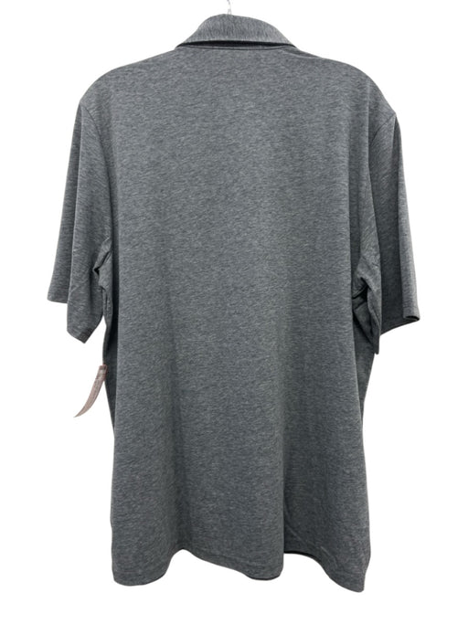 Criquet NWT Size L Gray Polyester Solid Polo Men's Short Sleeve Gray / L