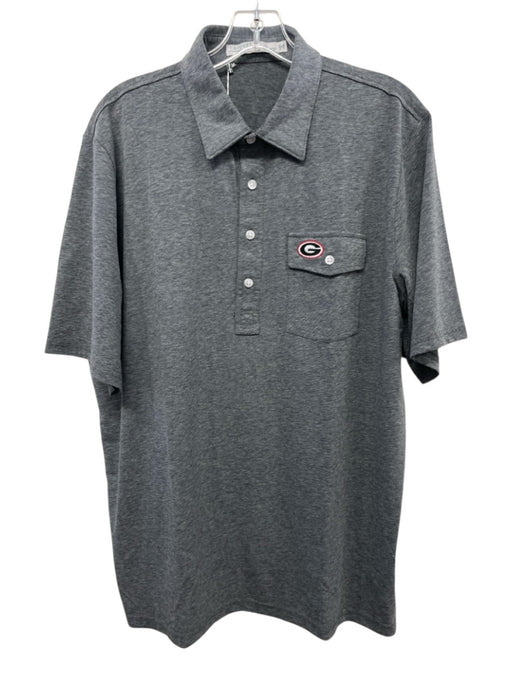 Criquet NWT Size L Gray Polyester Solid Polo Men's Short Sleeve Gray / L