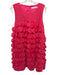 Trina Turk Size XL Salmon Pink Polyester Sleeveless circle applique Dress Salmon Pink / XL