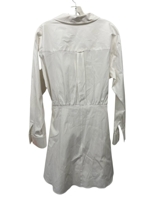 Veronica Beard Size 14 White Cotton Button Down pocket Wrap Dress White / 14