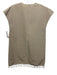 Ann Mashburn Size XS Khaki Cotton Blend V Neck Tassels Short Sleeve Dress Khaki / XS