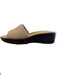 Stuart Weitzman Shoe Size 10 Tan Fabric Wedge Open Toe Slide Shoes Tan / 10