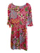 Lilly Pulitzer Size Small Red, Orange, & Multi Silk & Cotton Floral Dress Red, Orange, & Multi / Small