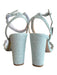 Badgley Mischka Shoe Size 6 Light Blue Leather Rhinestone Embellished Shoes Light Blue / 6