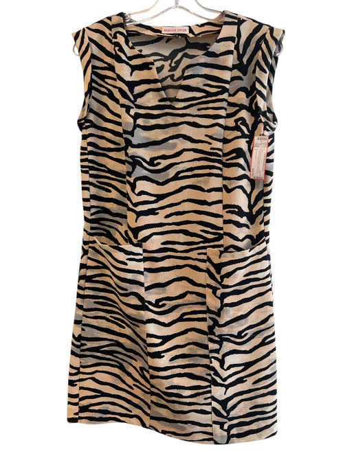 Rebecca Taylor Size 2 Brown & Black Polyester Tiger Print Sleeveless Dress Brown & Black / 2