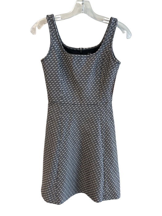 Theory Size 0 White multi Cotton Blend Back Zip Straps Above knee Mini Dress White multi / 0