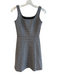 Theory Size 0 White multi Cotton Blend Back Zip Straps Above knee Mini Dress White multi / 0