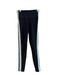Athleta Size XXS Black Polyester Blend Striped Elastic Waist Legging Leggings Black / XXS