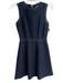Sail To Sable Size 0 Black Nylon & Polyester Pleated Back Zip Sleeveless Dress Black / 0