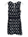 Milly Size 0 Black Polyester Cutout Design Sleeveless Mini Round Neck Dress Black / 0