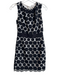 Milly Size 0 Black Polyester Cutout Design Sleeveless Mini Round Neck Dress Black / 0