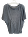LAmade Size XS Grey 100% Cotton Wide Round Neck Bat Wing Knit Top Grey / XS