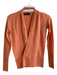 The Limited Size XS Orange Wool & Acrylic Knit V Neck Faux Wrap Long Sleeve Top Orange / XS