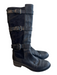 Cole Haan Shoe Size 6.5 Black Leather Knee High Straps Buckle Detail Boots Black / 6.5