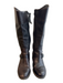 Vince Camuto Shoe Size 6.5 Brown Pebbled Leather Knee High Side Zip Boots Brown / 6.5