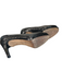 Stuart Weitzman Shoe Size 7 Black Leather Reptile Embossed Peep Toe Shoes Black / 7