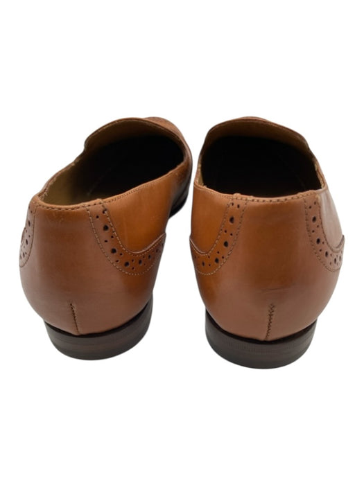 Ralph Lauren Purple Shoe Size 38.5 B Brown Leather Perforated Loafers Brown / 38.5 B