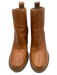 Tory Burch Shoe Size 8.5 Chestnut Brown Leather Chest Cutout Ankle Boot Booties Chestnut Brown / 8.5