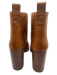 Tory Burch Shoe Size 8.5 Chestnut Brown Leather Chest Cutout Ankle Boot Booties Chestnut Brown / 8.5