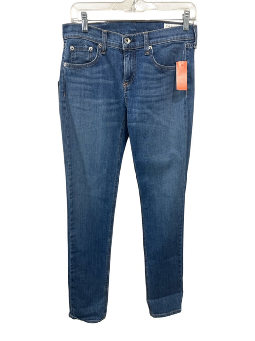 Rag & Bone Size 25 Medium dark wash Cotton Blend Denim Mid Rise Slim Jeans Medium dark wash / 25