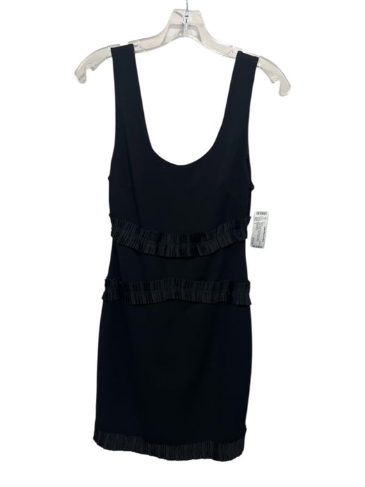 One33 Social Size 2 Black Polyester Sleeveless Scoop Neck Knee Length Dress Black / 2