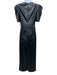 One33 Social Size 2 Black Polyurethane Maxi Short Sleeve Side Split Hem Dress Black / 2