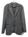 Boss Black & White Viscose All Over Print 2 Button Men's Blazer Black & White / 36R