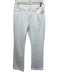 Frame Size 25 White Cotton Denim Mid Rise Button & Zip Fly Boot Cut Jeans White / 25