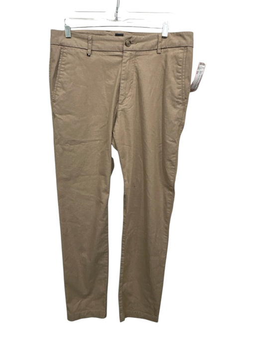 Boss Size 30R Brown Cotton Solid Zip Fly Men's Pants Brown / 30R