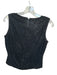 Black Tie Oleg Cassini Size 4 Black Synthetic Beaded Sleeveless Crop Formal Top Black / 4
