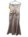 W Too Size 4 Gold Polyester Strapless Bow Detail Satin Gown Gold / 4