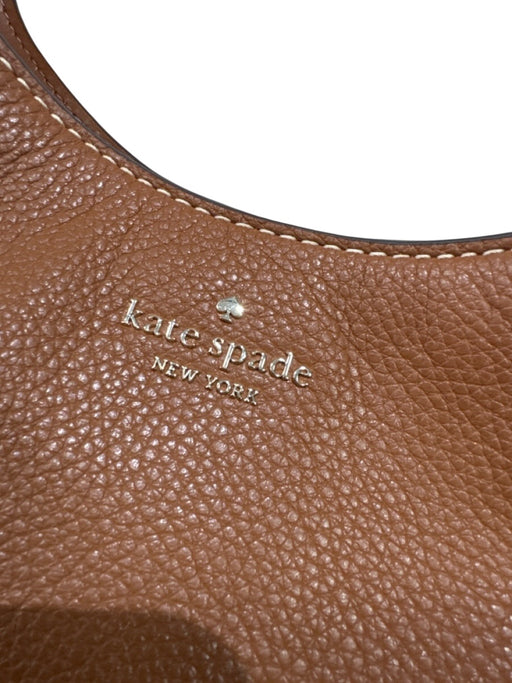 Kate Spade Tan Brown Leather Adjustable Strap Magnetic Snap Closure Shoulder Bag Tan Brown / L