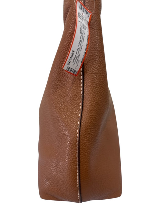 Kate Spade Tan Brown Leather Adjustable Strap Magnetic Snap Closure Shoulder Bag Tan Brown / L
