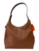 Kate Spade Tan Brown Leather Adjustable Strap Magnetic Snap Closure Shoulder Bag Tan Brown / L