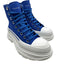 Alexander McQueen Shoe Size 39.5 Blue & White Canvas & Rubber Platform Sneakers Blue & White / 39.5