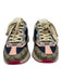 Gucci Shoe Size 38.5 White, Navy, Multi Leather Lace Up Guccissima Sneakers White, Navy, Multi / 38.5