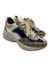 Gucci Shoe Size 38.5 White, Navy, Multi Leather Lace Up Guccissima Sneakers White, Navy, Multi / 38.5