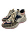 Gucci Shoe Size 38.5 White, Navy, Multi Leather Lace Up Guccissima Sneakers White, Navy, Multi / 38.5