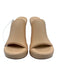 Bottega Veneta Shoe Size 39.5 Beige Pink Nappa Leather Wedge Open Toe Mules Beige Pink / 39.5