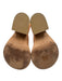 Bottega Veneta Shoe Size 39.5 Beige Pink Nappa Leather Wedge Open Toe Mules Beige Pink / 39.5