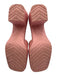 Gucci Shoe Size 38 Pink Rubber open toe Block Heel Square Toe Sandals Pink / 38