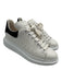 Alexander McQueen Shoe Size 39.5 White & Black Leather Lace Up Platform Sneakers White & Black / 39.5
