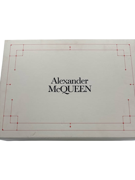 Alexander McQueen Shoe Size 39.5 White & Black Leather Lace Up Platform Sneakers White & Black / 39.5